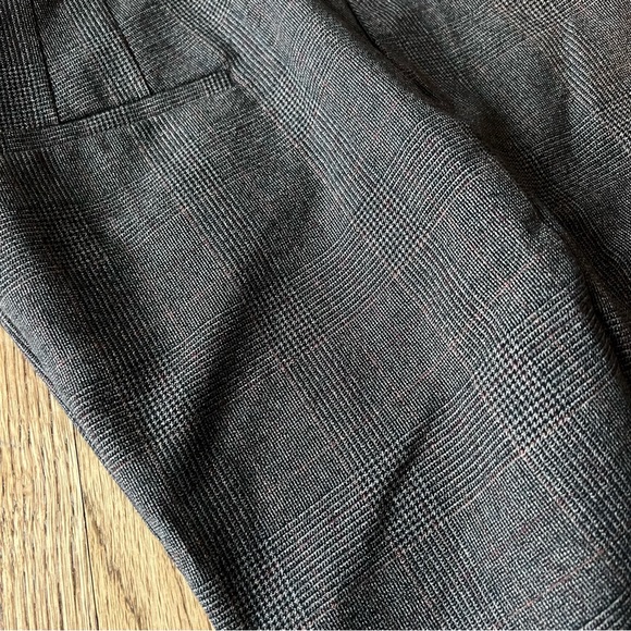 EUC LOFT brown plaid slim fit pants size 14 - Picture 7 of 14